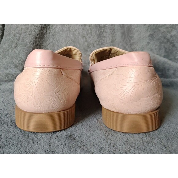 Antonio Cerrelli Elite Shoes Mens 8.5 Pink Embossed Loafers Slip On Dress Peach main image 12